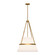 Oliver One Light Pendant in Aged Gold/White Linen (452|PD546719AGWL)