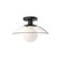 Francesca One Light Semi-Flush Mount in Clear Glass/Matte Black (452|SF517112MBCL)