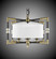 Magro Four Light Chandelier in Old Brass (183|CH3702-36G-ST-HL)