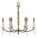 Kensington Six Light Chandelier in Pewter w/Polished Nickel Accents (183|CH5325-SP-37G-38G-ST)