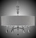 Kensington Six Light Chandelier in Pewter w/Polished Nickel Accents (183|CH5486-O-37G-38G-ST-GL)