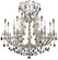 Parisian Eight Light Chandelier in Polished Brass w/Black Inlay (183|CH7014-C-12G-ST)