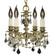 Biella Four Light Chandelier in White Nickel (183|CH9102-A-10W-ST)