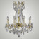 Crystella Eight Light Chandelier in Polished Brass with Black Inlay (183|CH9283-O-12G-ST)