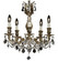 Rosetta Five Light Chandelier in Polished Brass w/Umber Inlay (183|CH9512-O-01G-PI)