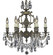 Rosetta Six Light Chandelier in Polished Brass w/Umber Inlay (183|CH9522-OLN-01G-ST)