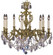 Rosetta Eight Light Chandelier in Aged Bronze satin (183|CH9542-ATK-13S-PI)