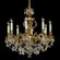 Rosetta Eight Light Chandelier in Polished Brass w/Black Inlay (183|CH9542-O-12G-PI)