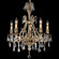 Chateau Five Light Chandelier in Antique Black Glossy (183|CH9630-A-02G-ST)