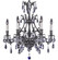 Chateau Six Light Chandelier in Antique Black Glossy (183|CH9631-OTK-02G-PI)