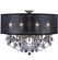 Llydia Eight Light Semi Flush Mount in Antique Black Glossy (183|FM6541-OTK-02G-PI-GL)