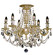 Biella Six Light Flush Mount in Polished Brass w/Umber Inlay (183|FM9203-ALN-01G)