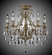 Chateau Five Light Chandelier in Aged Bronze satin (183|FM9630-A-13S-ST)