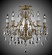 Chateau Five Light Chandelier in Polished Brass w/Umber Inlay (183|FM9630-ATK-01G-PI)
