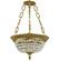 Corinthian Three Light Pendant in Polished Brass w/Black Inlay (183|PD8212-P-12G)