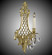 Wall Sconce One Light Wall Sconce in Polished Brass w/Black Inlay (183|WS9453-A-12G-ST)