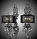 Wall Sconce Three Light Wall Sconce in Silver (183|WS9480-O-08G-ST-HL)