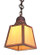 A-Line One Light Pendant in Raw Copper (37|AH-1EGW-RC)