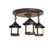 Berkeley Three Light Ceiling Mount in Antique Copper (37|BCM-6S/3CR-AC)