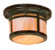 Berkeley One Light Flush Mount in Rustic Brown (37|BCM-8F-RB)