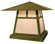 Carmel One Light Column Mount in Mission Brown (37|CC-12BAM-MB)