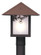 Evergreen One Light Post Mount in Pewter (37|EP-12TWO-P)
