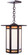 Etoile One Light Pendant in Mission Brown (37|ETH-11GWC-MB)