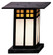 Glasgow One Light Column Mount in Mission Brown (37|GC-9GWC-MB)