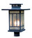 Kennebec One Light Post Mount in Pewter (37|KP-12M-P)