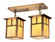 Mission Two Light Ceiling Mount in Antique Copper (37|MCM-6/2TM-AC)