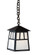 Raymond One Light Pendant in Satin Black (37|RH-8WO-BK)