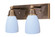 Simplicity Two Light Bath Bar in Mission Brown (37|SLB-2-MB)