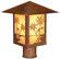 Timber Ridge One Light Post Mount in Mission Brown (37|TRP-16ARCR-MB)