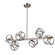 Sorrento Six Light Island Pendant in Matte Black & Satin Nickel (78|AC11567NB)