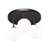 Comet LED Semi-Flush Mount in Semi Matte Black (78|AC6653BK)