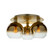 Morning Mist Three Light Semi-Flush Mount in Gold (78|SC13282GD)