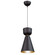 Tempo One Light Pendant in Matte Black and Brass (78|SC13290BK)