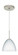 Sasha One Light Pendant in Satin Nickel (74|1BT-757207-LED-SN)