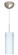 Stilo One Light Pendant in Satin Nickel (74|1JC-412307-LED-SN)
