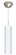 Stilo One Light Pendant in Satin Nickel (74|1JC-722407-LED-SN)
