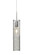 Juni One Light Pendant in Satin Nickel (74|1JC-JUNI16CL-SN)