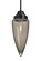 Sulu One Light Pendant in Black (74|1JC-SULUSM-BK)