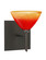 Domi One Light Wall Sconce in Bronze (74|1SW-1743SL-BR-SQ)