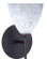 Mia One Light Wall Sconce in Bronze (74|1SW-177919-BR)