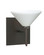 Kona One Light Wall Sconce in Bronze (74|1SW-282453-BR-SQ)