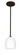 Lucia One Light Pendant in Bronze (74|1TT-169707-LED-BR)