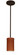 Stilo One Light Pendant in Bronze (74|1TT-4404CH-LED-BR)