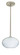 Pape One Light Pendant in Satin Nickel (74|1TT-491307-LED-SN)