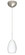 Pera One Light Pendant in Satin Nickel (74|1XC-171307-LED-SN)
