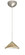 Hoppi One Light Pendant in Satin Nickel (74|1XC-181305-LED-SN)